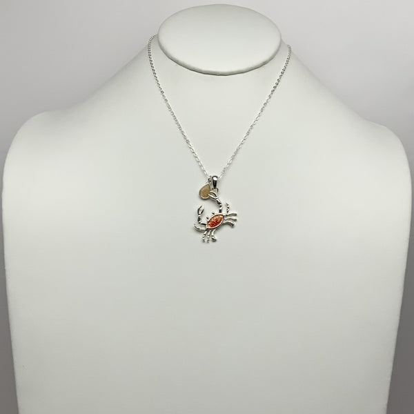 Crab Drop Necklace