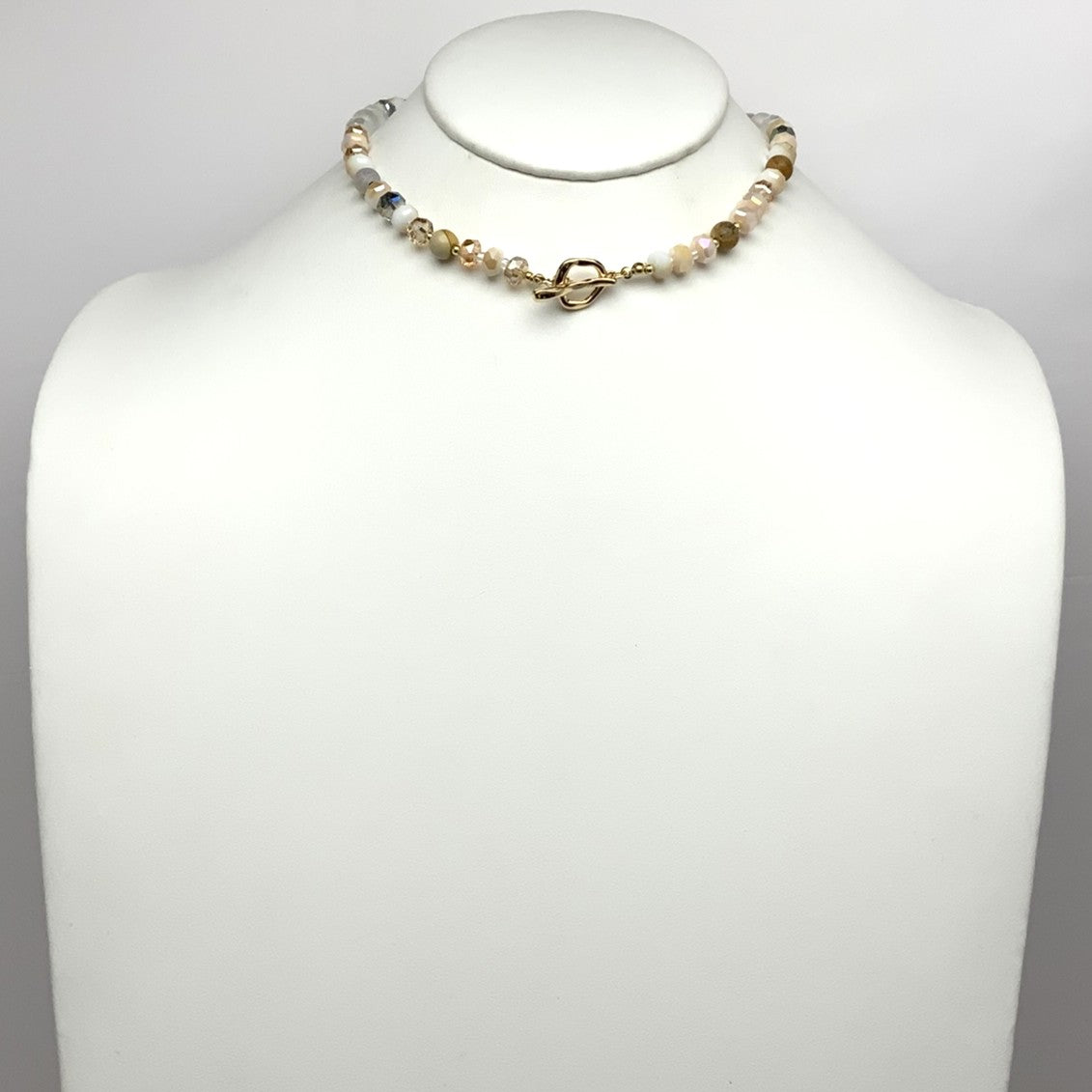 Mix Bead Toggle Necklace