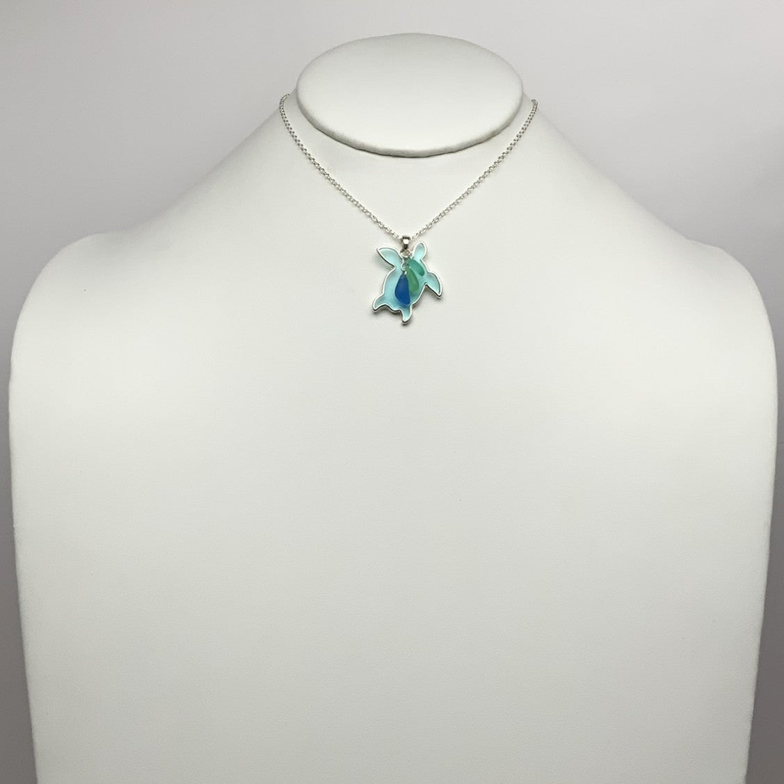 Enamel Turtle Charm Necklace