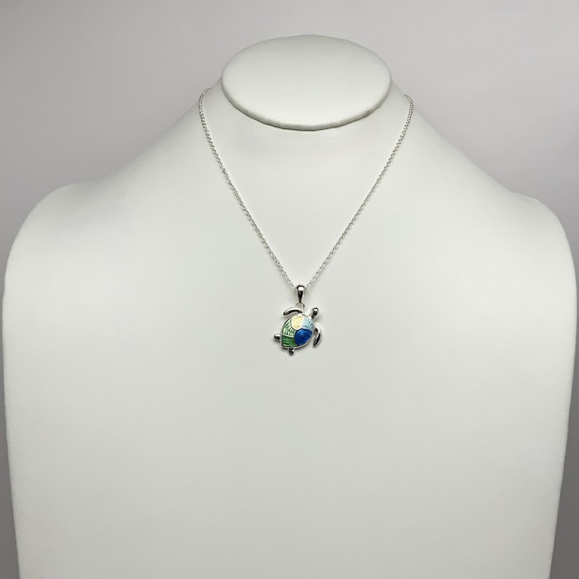 Split Color Turtle Necklace