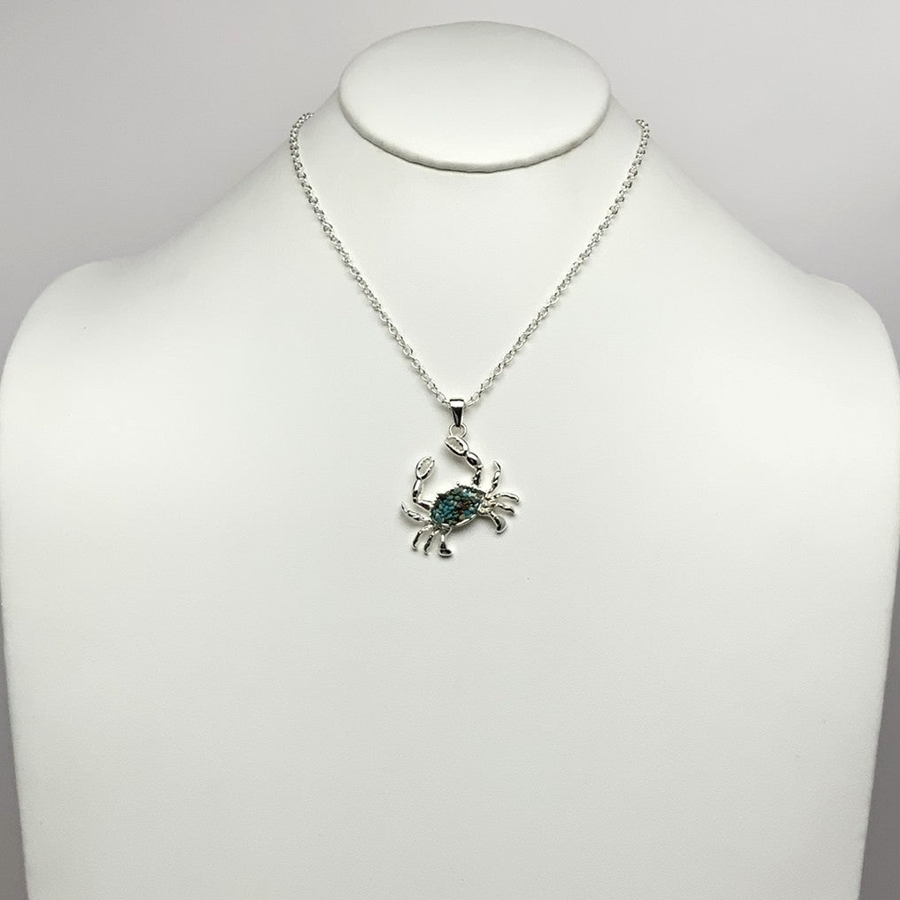 Rock Filled Crab Necklace