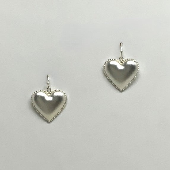 Matte Heart Earrings