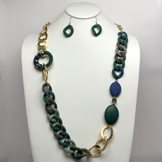 Chain w/Bead Detailing Necklace