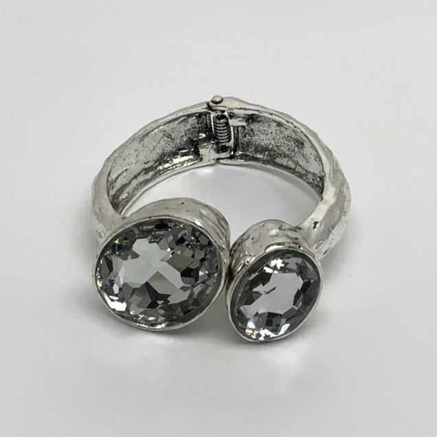 Large Oval Hinged Cuff Bracelet