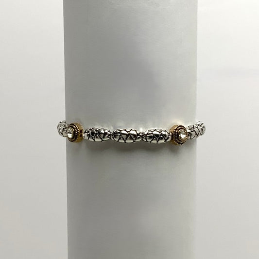 Diamond w/Gold Accent Bracelet