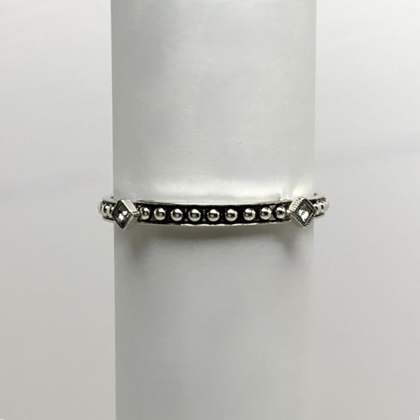 Diamond Accent w/Button edges Bracelet