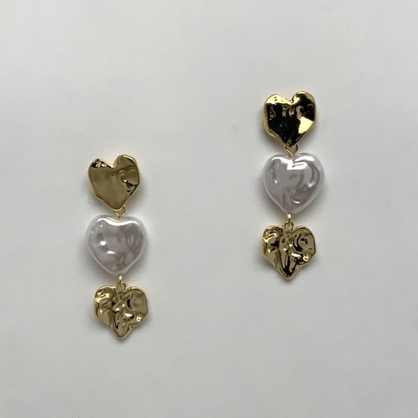 Heart Drop Earrings