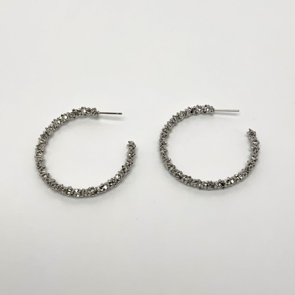 Textured Hoop Earrings