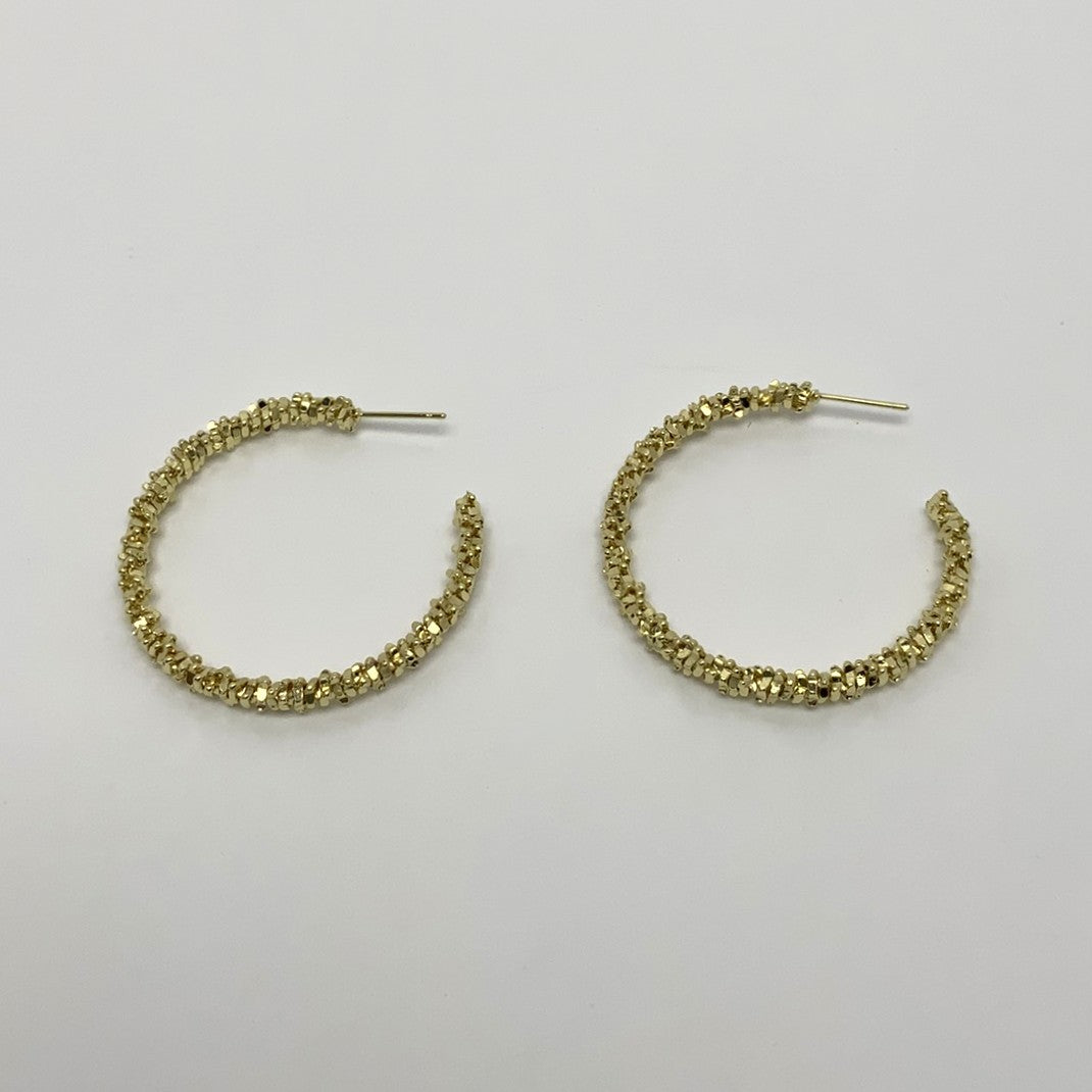 Textured Hoop Earrings