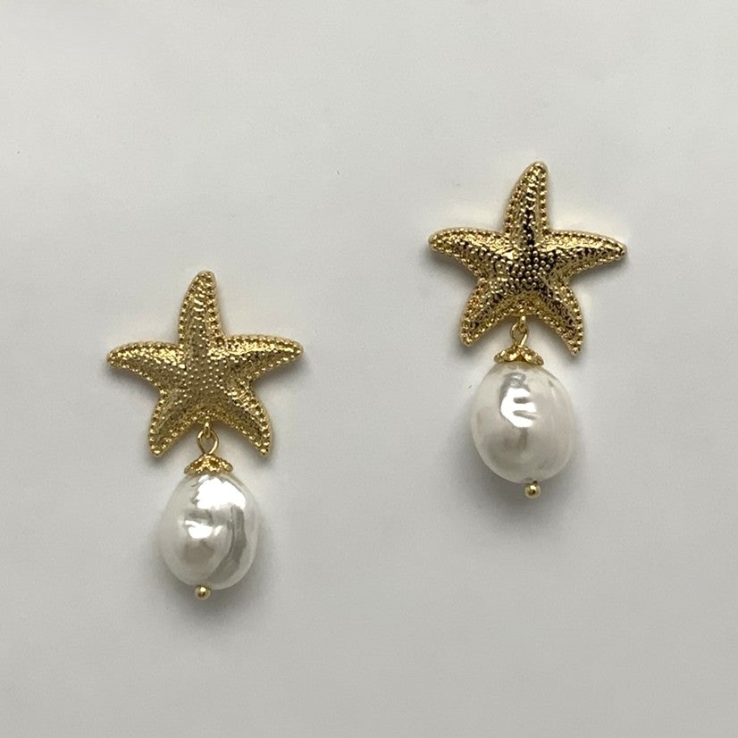 Starfish Drop Earrings