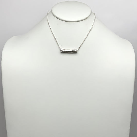 Textured Bar Necklace