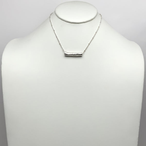 Textured Bar Necklace