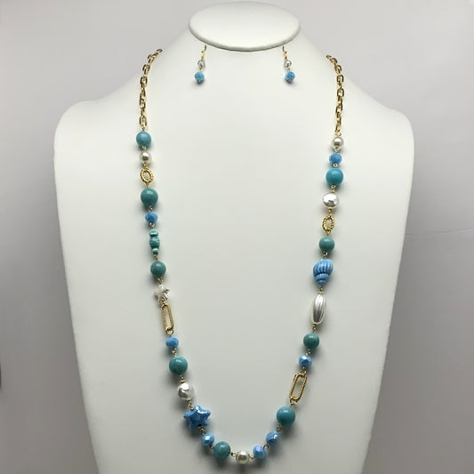 Seashell Beaded Necklace