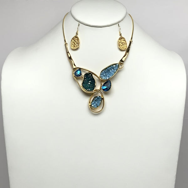 Open Crystal Necklace