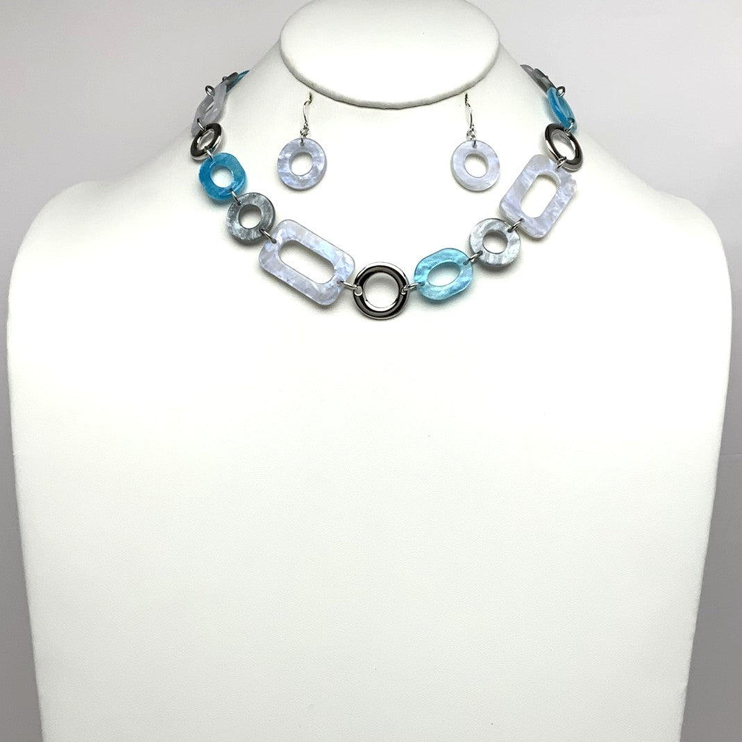 Circle Lucite Necklace