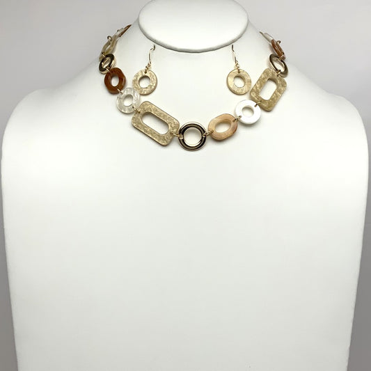 Circle Lucite Necklace