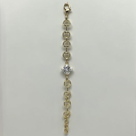 Crystal Clover Bracelet