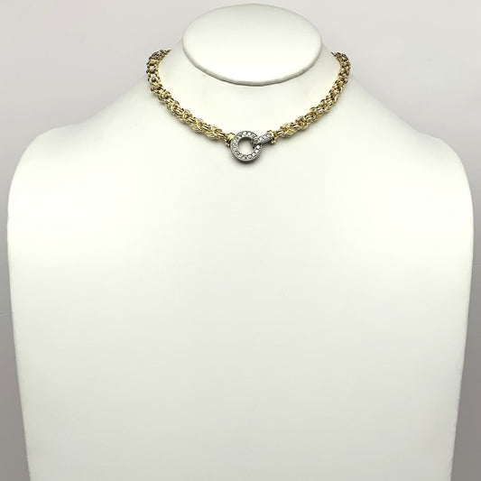 Two-Toned Bling Necklace