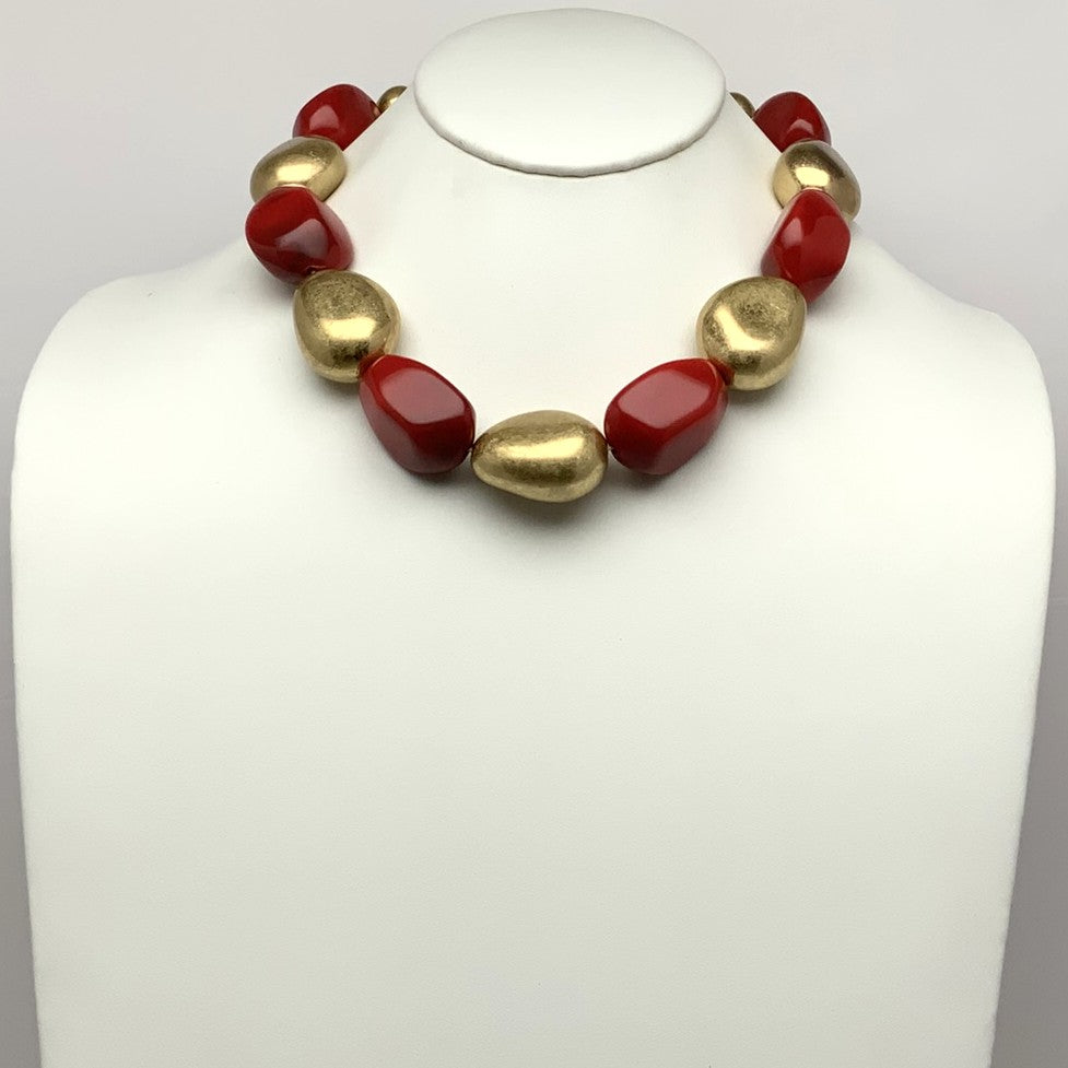 Chunky Lucite Stone Necklace