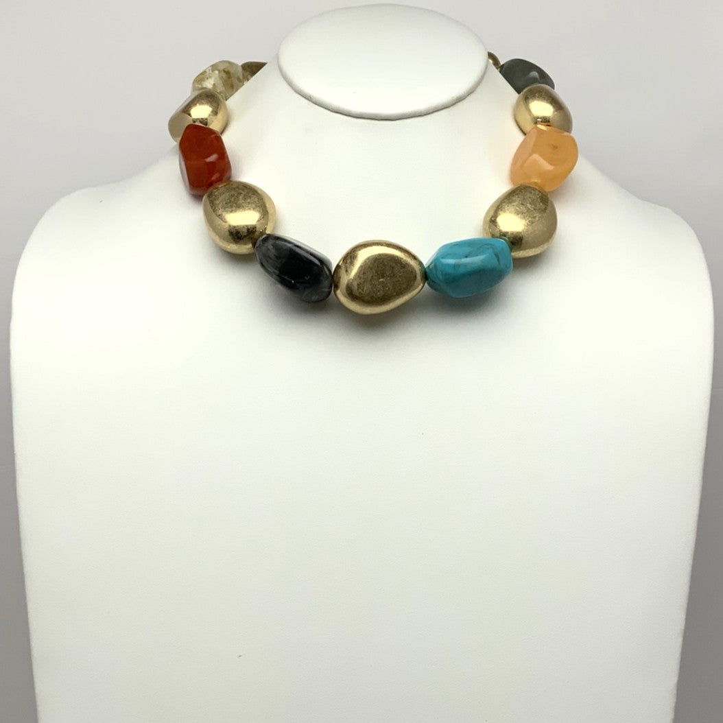 Chunky Lucite Stone Necklace