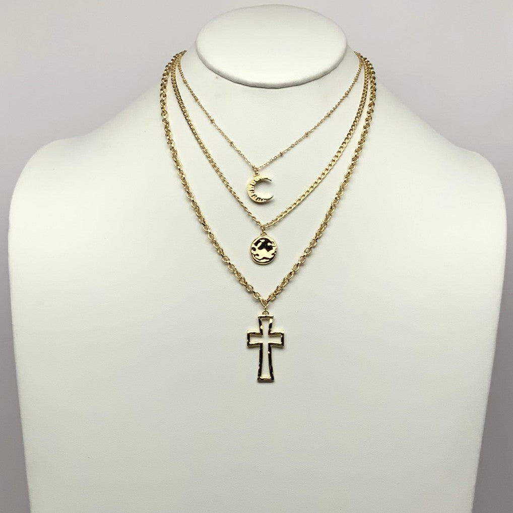 Layered Cross Necklace – L and B Creations