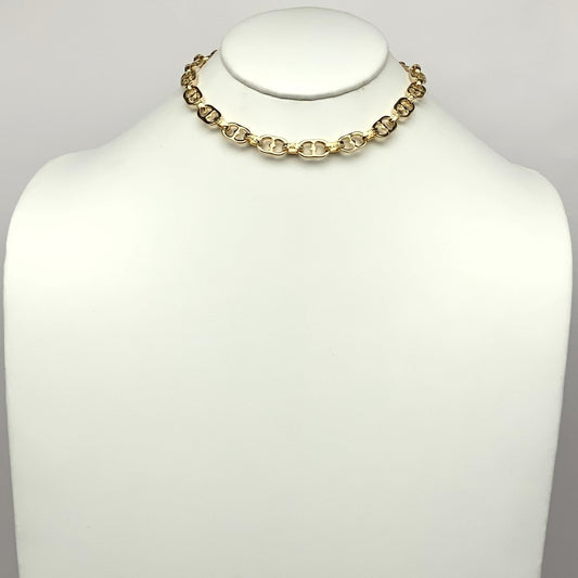 Puffed Mariner Chain Necklace