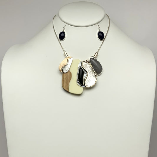 Abstract Pendant Necklace