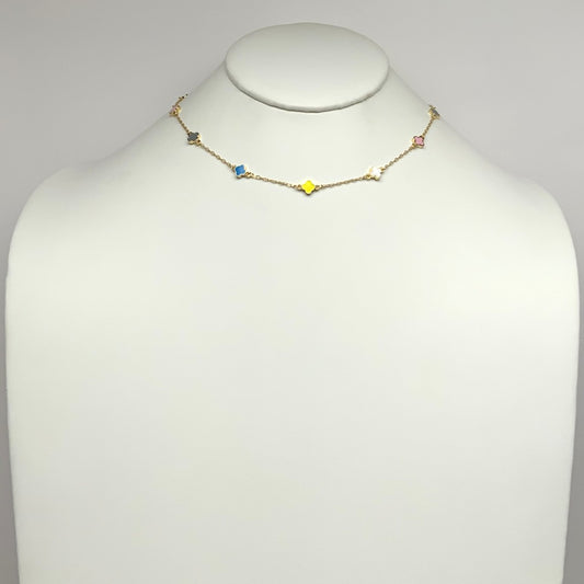 Delicate Clover Charm Necklace