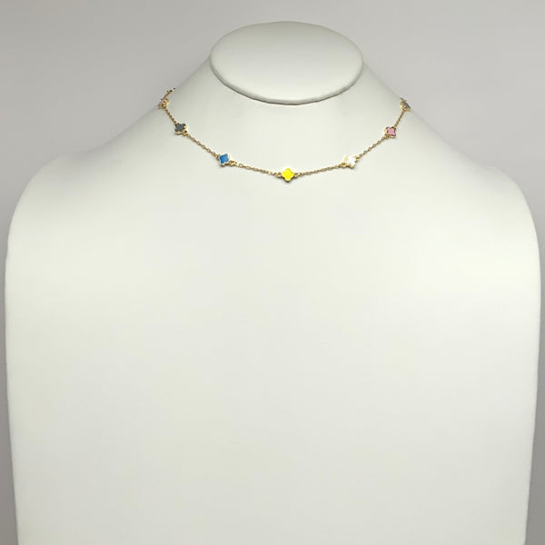 Delicate Clover Charm Necklace