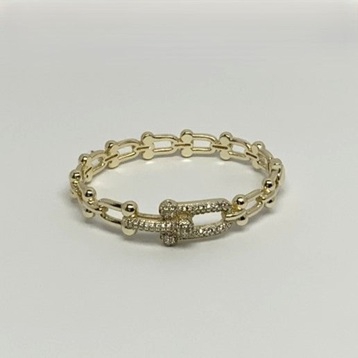 Cubic Zirconia Link Bracelet