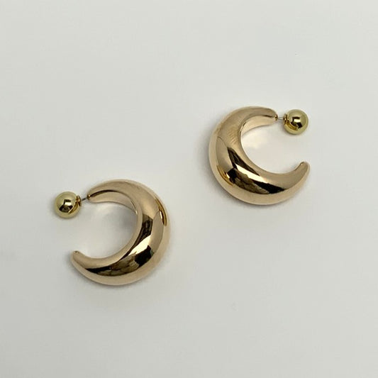 Chunky Half Hoop Earrings