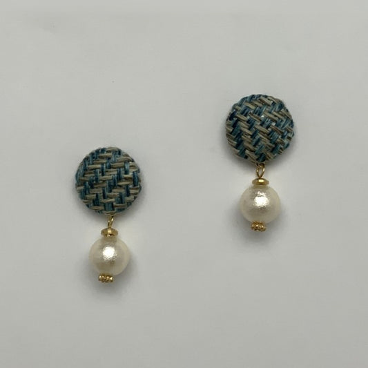 Woven Pearl Earrings