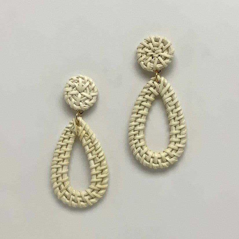 Twine Stud Teardrop Earrings