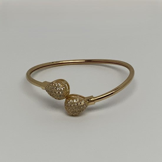 Teardrop Design Bling Cuff Bracelet