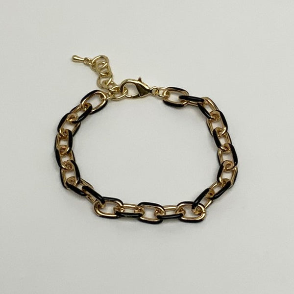 Split Color Chain Bracelet