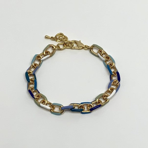 Split Color Chain Bracelet