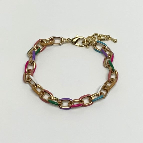 Split Color Chain Bracelet