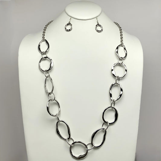 Hammered Chain Necklace