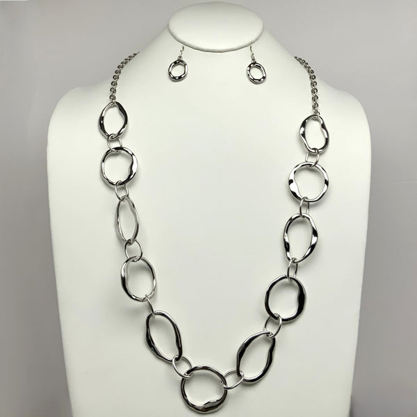 Hammered Chain Necklace