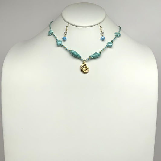 Woven Beaded Nautical Necklace