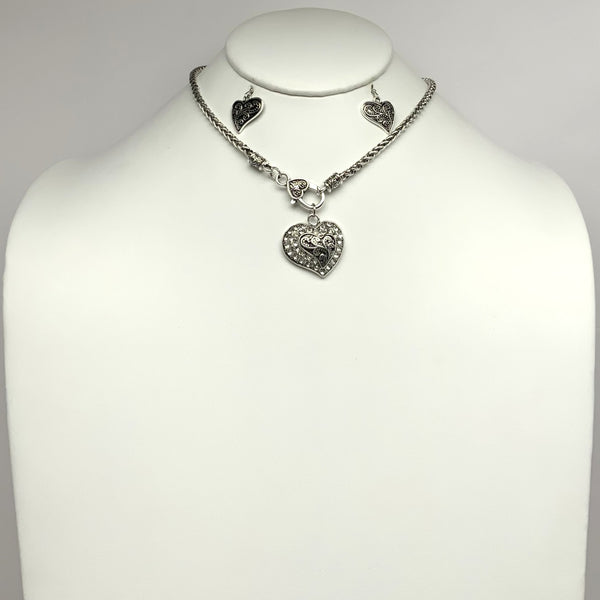 Bling Heart Design Necklace
