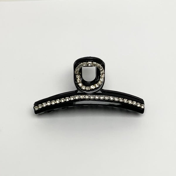 Rhinestone Border Claw Clip