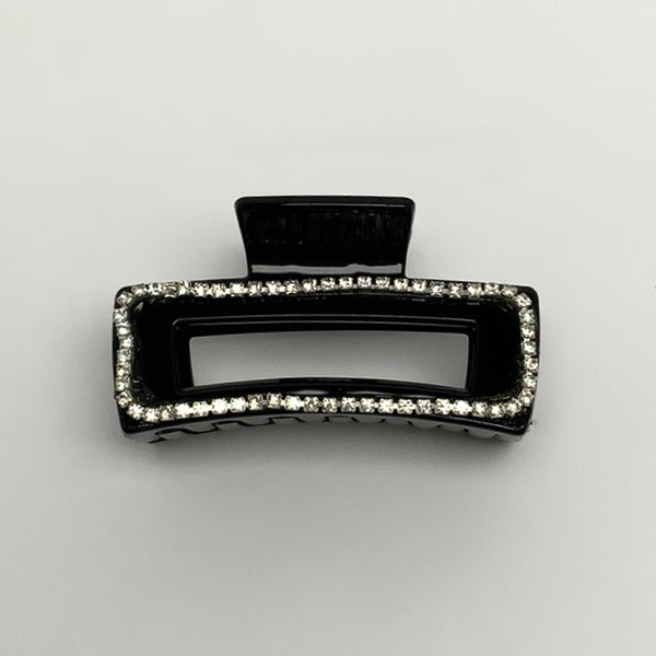 Silver Border Claw Clip