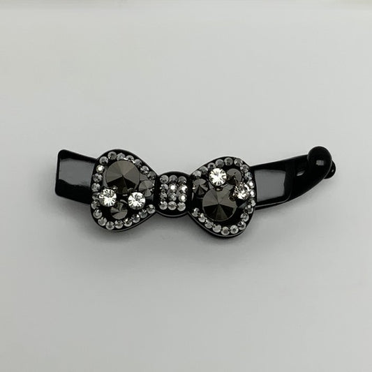 Rhinestone Bow Banana Clip-On