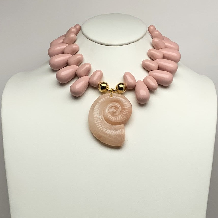 Large Conch Shell Pendant