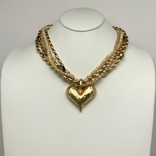 Layered Heart Necklace