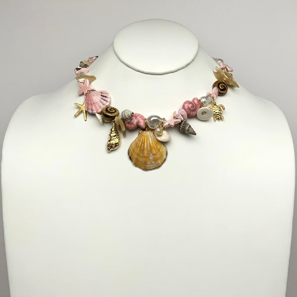 Seashell Charmed Necklace