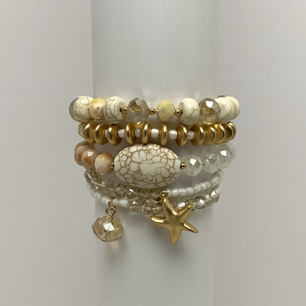 Layered Nautical Beaded Bracelet