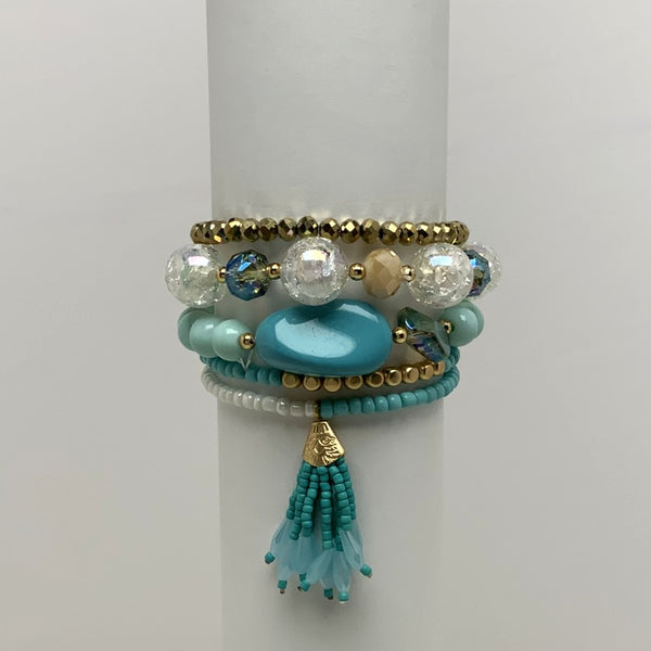 Layered w/Tassel Bracelet