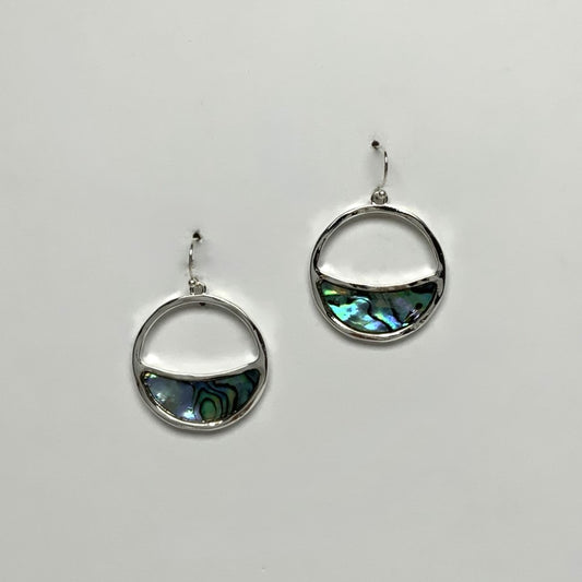 Half Abalone Earrings